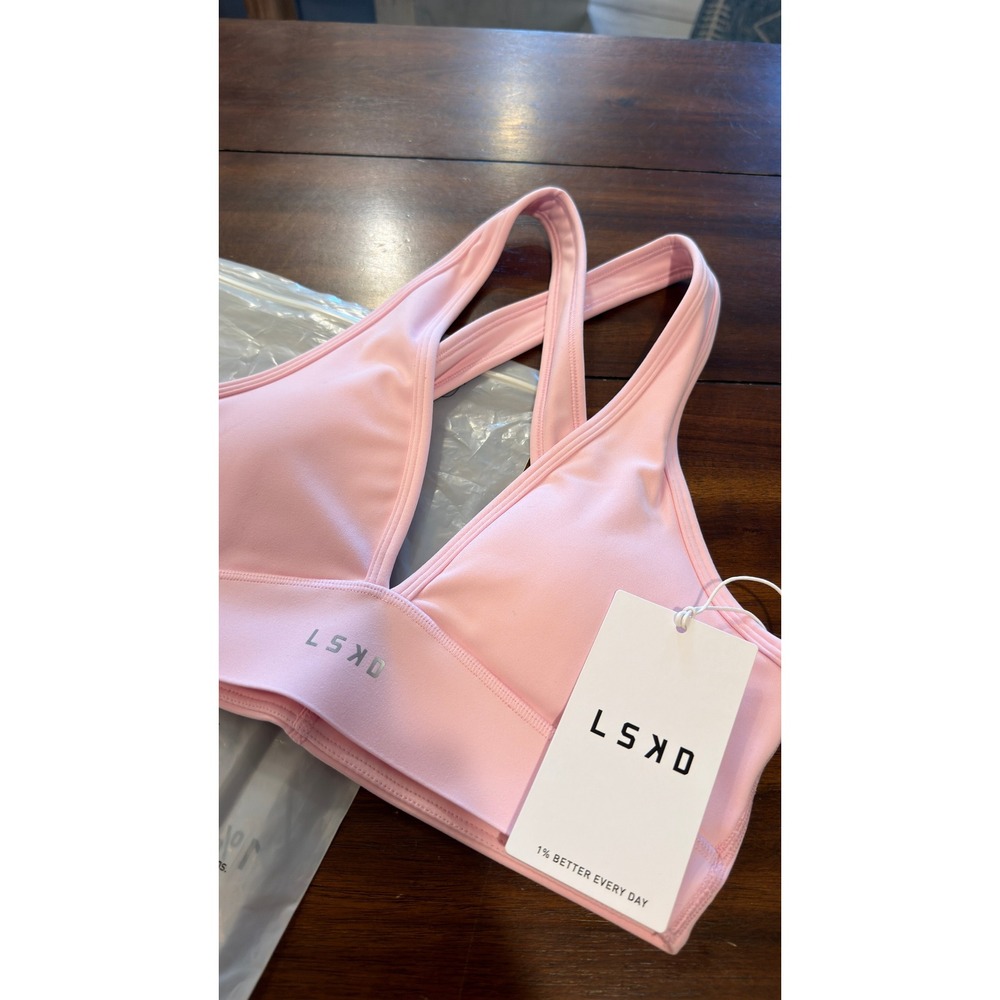 LSKD Stamina Sports Bra Marshmallow Pink Women's Small NEW NWT - Picture 11 of 16